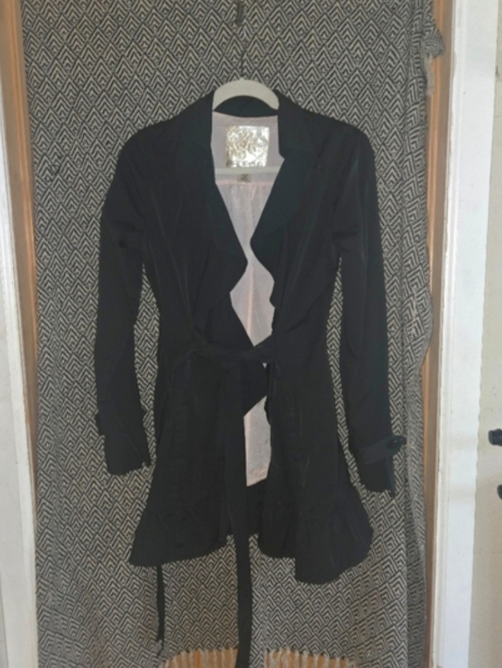Arden B Black Ruffle Front Blazer Jacket – Size Small